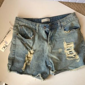 Distressed Denim Shorts NWT